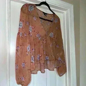 LIKE NEW Boho Sheer Blouse Size Small